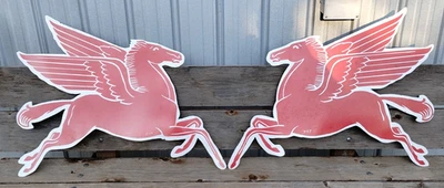 Mobil Pegasus T-53 Porcelain Signs - 36 1/2 x 29" - Image 1 of 4