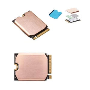 Copper Heat Sink Solid State Disk Radiator Rust-Proof for Steam Deck M.2 2230 N - Afbeelding 1 van 9