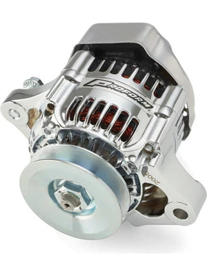 Proform 1 Wire Mini Alternator For GM 50A 100% New Chrome (66431) - Image 1 of 4
