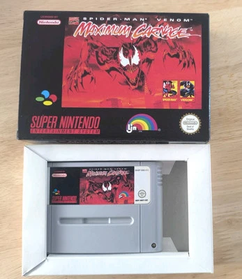 Spider-Man Maximum Carnage SNES Boxed no manual - Image 1 of 4