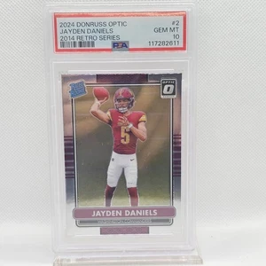 Panini Donruss Optic 2014 Retro Ser #2 Jayden Daniels Rookie RC PSA 10 2024 - Imagen 1 de 2