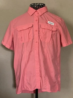 Magellan Shirt Womens M Pink Outdoor Relaxed Fit Vented Fish Gear Laguna Madre - Image 1 of 4