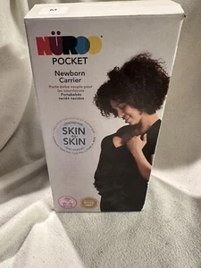 NuRoo Pocket Newborn Baby Carrier Wearing Shirt Size Medium Black - Picture 1 of 6