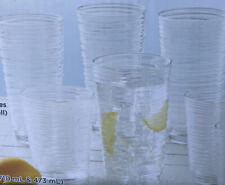SET OF 12 TRITAN CLEAR PLASTIC UNBREAKABLE DRINKING GLASSES TUMBLERS 16 & 24 OZ