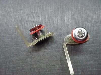 2 pcs 1968-1978 Pontiac door trunk tail gate moulding clips washers screws NORS - Image 1 of 4