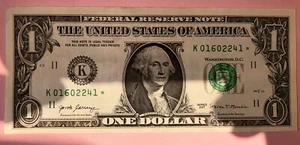 STAR NOTES 2017 (2) 2013 (3), 2003 $1 (ONE DOLLAR) and 1957 Silver Certificate - Picture 1 of 14