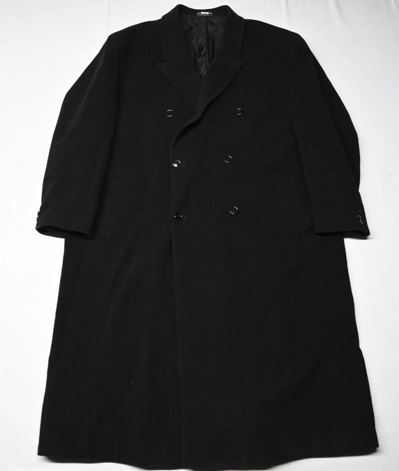 Kenneth Cole Reaction 36S Small Brown 100% Wool Button Front Trench Overcoat - Image 1 of 4