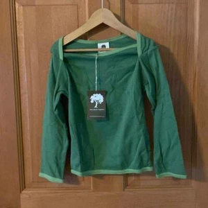 Kate Quinn Organics Boutique Green Long Sleeve Tee Shirt 2T or 4T NEW with tag - Picture 1 of 6