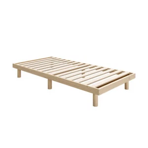 Oikiture Bed Frame Single Size Bed Base Solid Wood Slats - Picture 1 of 8