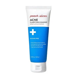 Peach Slices Acne Clarifying Cleanser Deep Cleans & Prevents Acne 4.05oz NEW - Picture 1 of 1