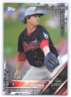 2016 TOPPS PRO DEBUT (#199) - BLACK PARALLEL - GRANT HOLMES 1/1 - Image 1 of 2