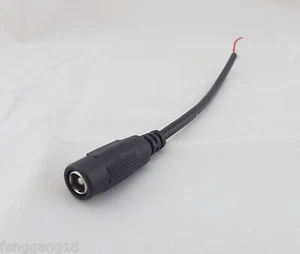 CCTV DC Power Plug Jack Connector 5.5x 2.1mm Female Cord Cable Pigtail Wire 15cm - Picture 1 of 5