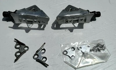 VINTAGE SHIMANO ROAD PEDALS W/CAGES PD-A550  - Image 1 of 4