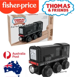 Thomas & Friends Wooden Railway Diesel Engine Train and Fisher Price Car Wood - Picture 1 of 9