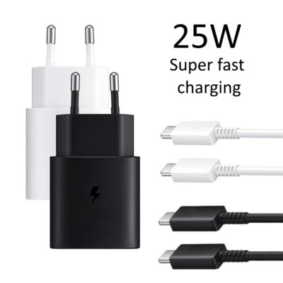 Schnell Ladegerät für original Samsung Galaxy S21 S23 Ultra 25W USB C Ladekabel - Bild 1 von 4