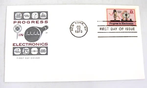 Progress in Electronics FDC Farnam Cachet 1st Day Issue New York NY 1973 - Picture 1 of 3