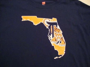 MLB Detroit Tigers Florida Fan Base Club Navy Blue T Shirt Men's Size XL - Picture 1 of 2