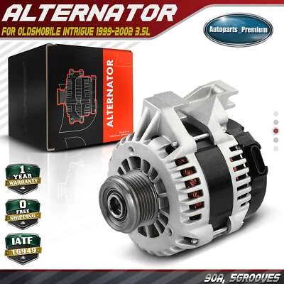 Alternator for Oldsmobile Intrigue 1999-2002 3.5L 125A CW 6-Groove Clutch Pulley - Image 1 of 4