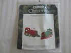 Caron Christmas 2 Trains Ornaments Needlepoint Sealed Kit #1403