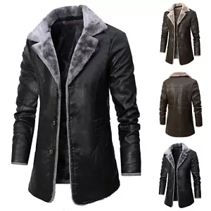 - Winterjacke für Herren, mittellanger Business-Retro-Plus-Samt--Anzug, -Jacke - Bild 1 von 30