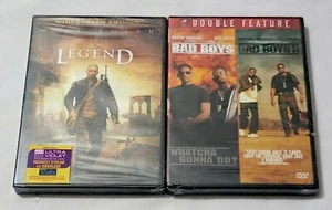 I Am Legend (DVD, 2008, Widescreen) & Bad Boys / Bad Boys II DVD NEW SEALED - Picture 1 of 5