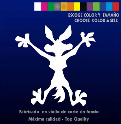 Pegatina - Coyote - Vinilo Vinyl Motor Car - Sticker - Sombra - Shadow -Coche