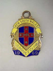 1969 New South Wales Leagues Club membership medallion Rugby 2534 - Picture 1 of 2