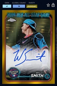 DIGITAL Will Smith Chrome Update Gold All-Star Game Signature Legendary LE 50 - Imagen 1 de 3