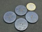 BB11/ lot 4 boutons anciens bois relief ann40 dia31mm 4 old painted wood buttons