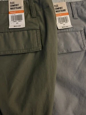 ✅(2) PANTALONES CORTOS DOCKERS CARGO PARA HOMBRE NUEVOS CON ETIQUETAS. GRIS/VERDE talla 32 precio de venta sugerido por el fabricante 60 USD Foto 1 de 4
