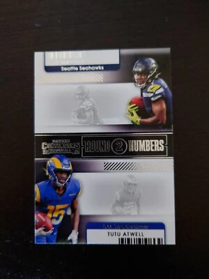 Panini Contenders  D'Wayne Eskridge vs Tutu Atwell Round 2 Numbers - #RN-DES - Image 1 of 2
