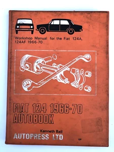 Fiat 124 Workshop Manual Handbook 1966 - 1970 Autobook Autopress Ltd - Picture 1 of 7