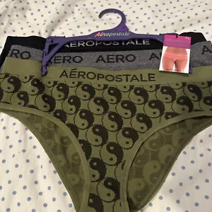 AEROPOSTALE AERO 3 PACK CHEEKY HIPSTER WOMEN'S UNDERWEAR PANTIES SIZE XL - Picture 1 of 9