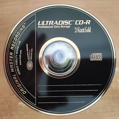 Mobile Fidelity Ultradisc CD-R 24 Karat Gold Professional Data Storage Blanc CD • 23.34€