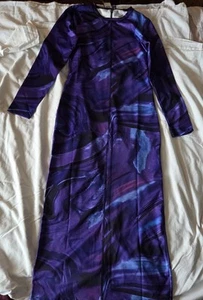 Vero Moda Abstract Bodycon Midi Dress Size UK 10 EU 38 US 6 - Picture 1 of 5