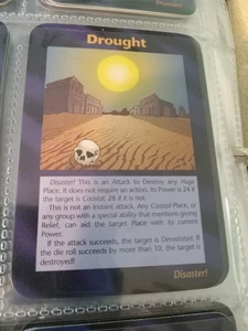 Illuminati card (1) Drought-Disaster Limited New World Order Illuminati game i - Picture 1 of 2