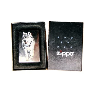 Encendedor Wolf Zippo con caja - Imagen 1 de 8