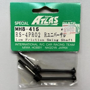 Atlas HPI RS4 Pro2 REAR PAIR Universal Swing Shaft Set Kit Axle CVD RARE - Picture 1 of 2