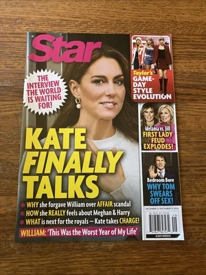 STAR MAGAZINE - DECEMBER 9, 2024 - KATE FINALLY TALKS - Imagem 1 de 4