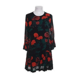 Ganni, Kleid, Größe: 38, Schwarz/Rot/Grün, Viskose, Blumen, Damen #WRB - Bild 1 von 5