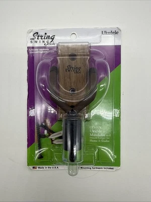 String Swing Ukulele / Mandolin Wall Hanger Cherry Wood - CC01UK - NEW Sealed - Image 1 of 2