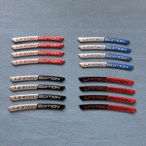 4Pcs Limited Edition Logo Sticker Car Wheel Hub Emblem Badge Decal Accessories - Picture 1 of 13