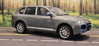**READ** 1/18 Autoart Porsche Cayenne Turbo Gray Diecast Model - Image 1 of 4