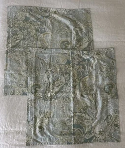Pottery Barn Sienna Paisley Two EURO SHAMS -NICE - Picture 1 of 5