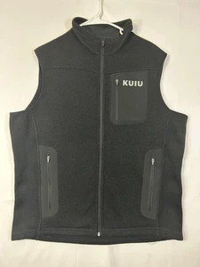 KUIU Vest Men’s XL Black Base Camp High Loft Sweater Fleece Full Zip Outdoor - Picture 1 of 10