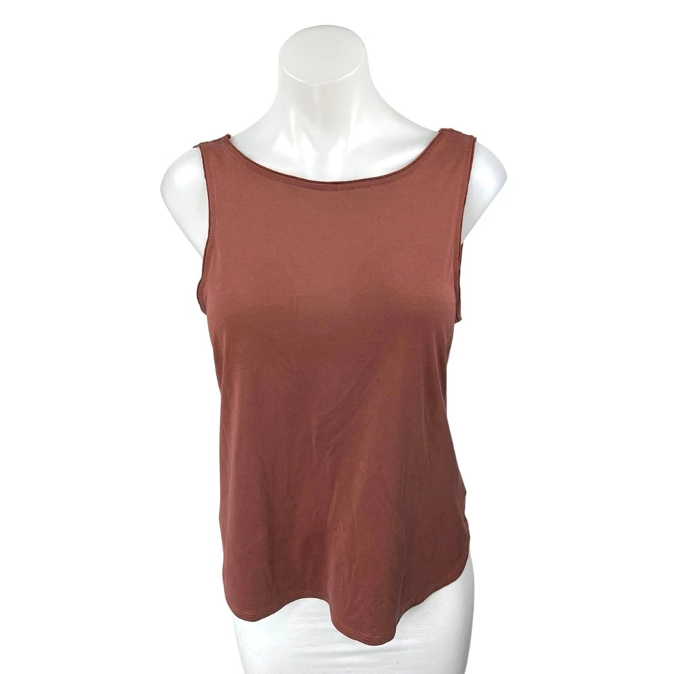 Тишина + шум женщин коричневый вязаный без рукавов без спинки Cami Camisole Майка S - Изображение 1 из 4