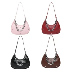 Trendy Underarm Bag PU Leather Armpit Purse Shoulder Handbag For Fashion Women - Picture 1 of 12