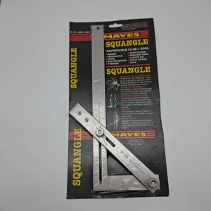 Vtg Mayes Carpenters 10231 B45 Squangle Combination Adjustable Square/Level NEW - Picture 1 of 12