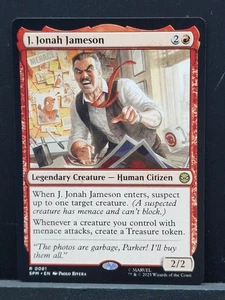 Magic The Gathering J. Jonah Jameson Spider-Man casi nuevo SPM #0081 raro casi como nuevo Magic The Gathering - Imagen 1 de 6