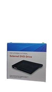 External DVD Drive USB 3.0 Slim Portable CD/DVD-RW Optical Drive - Black - Picture 1 of 5